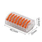 Mini Fast Wire Cable Connectors Universal Compact Conductor Spring Splicing Wiring Connector Push-in Terminal Block SPL-2/3 LED JadeMoghul Inc. 