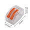 Mini Fast Wire Cable Connectors Universal Compact Conductor Spring Splicing Wiring Connector Push-in Terminal Block SPL-2/3 LED JadeMoghul Inc. 