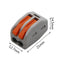 Mini Fast Wire Cable Connectors Universal Compact Conductor Spring Splicing Wiring Connector Push-in Terminal Block SPL-2/3 LED JadeMoghul Inc. 