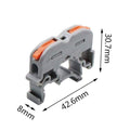 Mini Fast Wire Cable Connectors Universal Compact Conductor Spring Splicing Wiring Connector Push-in Terminal Block SPL-2/3 LED JadeMoghul Inc. 