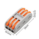 Mini Fast Wire Cable Connectors Universal Compact Conductor Spring Splicing Wiring Connector Push-in Terminal Block SPL-2/3 LED JadeMoghul Inc. 