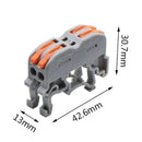Mini Fast Wire Cable Connectors Universal Compact Conductor Spring Splicing Wiring Connector Push-in Terminal Block SPL-2/3 LED JadeMoghul Inc. 