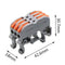 Mini Fast Wire Cable Connectors Universal Compact Conductor Spring Splicing Wiring Connector Push-in Terminal Block SPL-2/3 LED JadeMoghul Inc. 