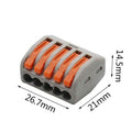 Mini Fast Wire Cable Connectors Universal Compact Conductor Spring Splicing Wiring Connector Push-in Terminal Block SPL-2/3 LED JadeMoghul Inc. 