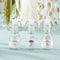 Mini Glass Favor Bottle with Swing Top - Silver Foil (Set of 12)-Favor Boxes Bags & Containers-JadeMoghul Inc.