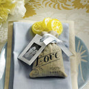 Mini Linen Drawstring Bags with Love Print (Pack of 12)-Favor-JadeMoghul Inc.