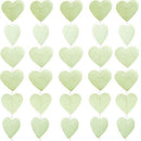 Mini Paper Heart Banner - Sage (Pack of 1)-Wedding Reception Decorations-JadeMoghul Inc.