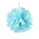 Mini Paper Pom Pom - Blue (Pack of 1)-Wedding Reception Decorations-JadeMoghul Inc.