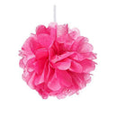 Mini Paper Pom Pom - Magenta (Pack of 1)-Wedding Reception Decorations-JadeMoghul Inc.