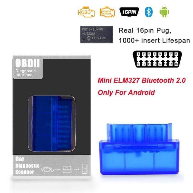 MINI PIC18F25K80 ELM327 V1.5 Bluetooth ELM 327 v1.5  OBD2 Scanner Diagnostic adapter scan tool OBD OBDII Code reader For ATAL AExp