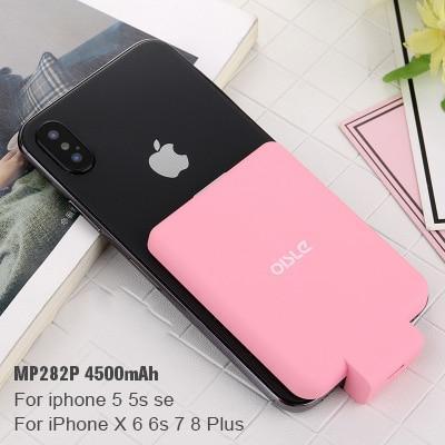 Mini Power Bank Case Ultra-thin Portable External Backup Battery Charger Case For iPhone X XS Samsung S8 Xiaomi 8 Huawei P20-IOS PINK-China-JadeMoghul Inc.
