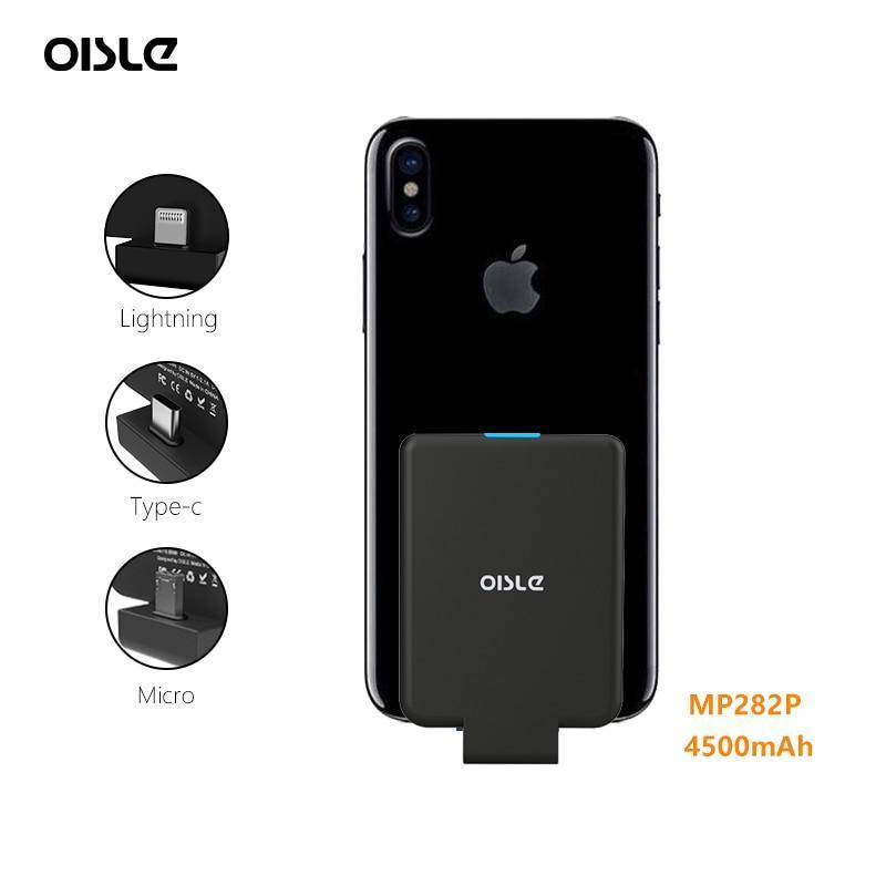 Mini Power Bank Case Ultra-thin Portable External Backup Battery Charger Case For iPhone X XS Samsung S8 Xiaomi 8 Huawei P20-IOS RED-China-JadeMoghul Inc.