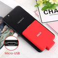Mini Power Bank Case Ultra-thin Portable External Backup Battery Charger Case For iPhone X XS Samsung S8 Xiaomi 8 Huawei P20-MICRO-USB RED-China-JadeMoghul Inc.