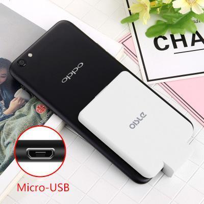 Mini Power Bank Case Ultra-thin Portable External Backup Battery Charger Case For iPhone X XS Samsung S8 Xiaomi 8 Huawei P20-MICRO-USB WHITE-China-JadeMoghul Inc.