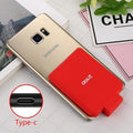 Mini Power Bank Case Ultra-thin Portable External Backup Battery Charger Case For iPhone X XS Samsung S8 Xiaomi 8 Huawei P20-TYPE-C RED-China-JadeMoghul Inc.