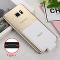 Mini Power Bank Case Ultra-thin Portable External Backup Battery Charger Case For iPhone X XS Samsung S8 Xiaomi 8 Huawei P20-TYPE-C WHITE-China-JadeMoghul Inc.