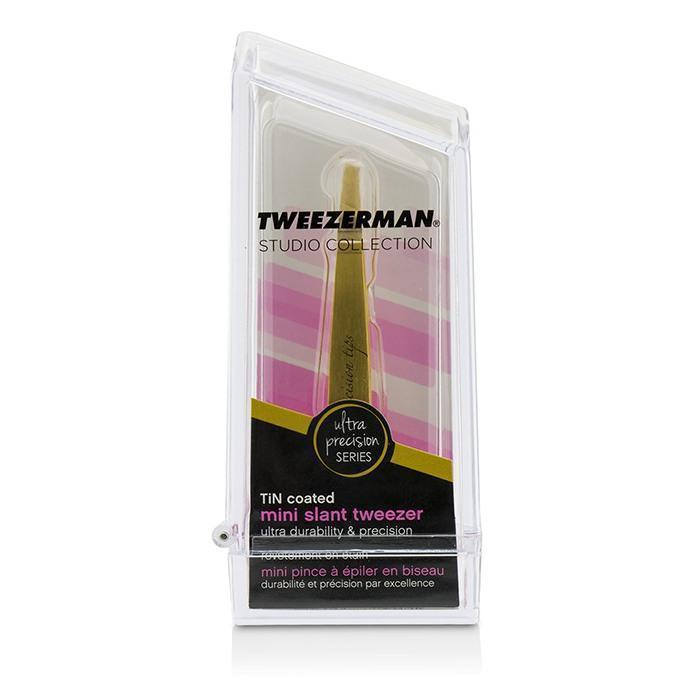 Mini Slant Tweezer Ultra Precision (Tin Coated) (Studio Collection) - -Make Up-JadeMoghul Inc.