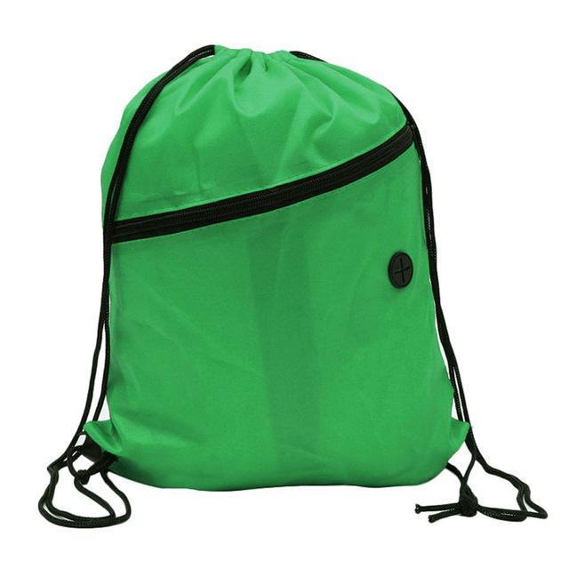Mini Waterproof Nylon Shoe Bags Storage Gym Bags Drawstring Dust Backpacks Storage Pouch Outdoor Travel Duffle Sports Bags 30-Light Green-JadeMoghul Inc.