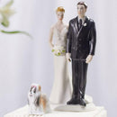 Miniature Black and Tan Dachshund Dog Figurines (Pack of 1)-Wedding Cake Toppers-JadeMoghul Inc.