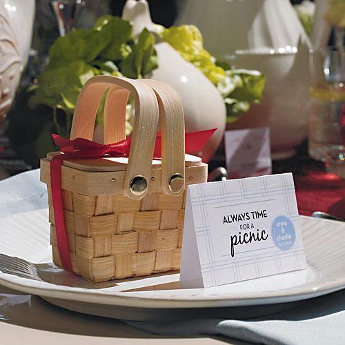 Miniature Picnic Basket Favor (Pack of 1)-Favor-JadeMoghul Inc.