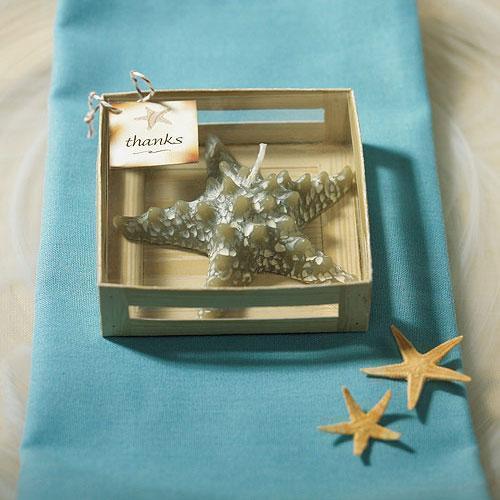 Miniature Starfish Candle in Gift Packaging Favor (Pack of 1)-Popular Wedding Favors-JadeMoghul Inc.