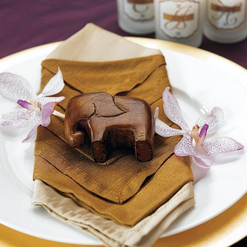 Miniature Wooden Elephants Asian Wedding Favor (Pack of 1)-Popular Wedding Favors-JadeMoghul Inc.