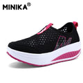 Minika Height Increasing Summer Air Mesh Shoes Women's Casual Shoes Fashion Walking Shoes Women Swing Wedges Shoes Breathable-black-4-JadeMoghul Inc.