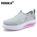 Minika Height Increasing Summer Air Mesh Shoes Women's Casual Shoes Fashion Walking Shoes Women Swing Wedges Shoes Breathable-gray-4-JadeMoghul Inc.