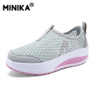 Minika Height Increasing Summer Air Mesh Shoes Women's Casual Shoes Fashion Walking Shoes Women Swing Wedges Shoes Breathable-gray-4-JadeMoghul Inc.