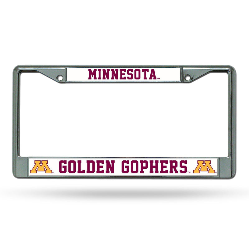 Chrome License Plate Frames Minnesota Golden Gophers Chrome Frame
