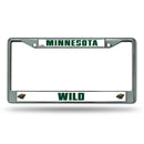 License Plate Frames Minnesota Wild Chrome Frame
