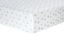 Mint Triangles Deluxe Flannel Fitted Crib Sheet-TRI-JadeMoghul Inc.