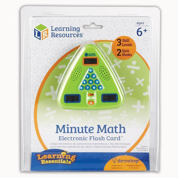 MINUTE MATH ELECTRONIC FLASH CARD-Learning Materials-JadeMoghul Inc.