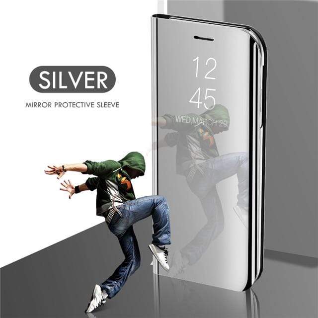 Mirror Flip Case For Samsung Galaxy A10 A30 A40 A50 A70 A80 M20 M30 J4 Plus J6 2018 S7 edge S8 S9 Plus S10 Note 10 Pro 8 9 Cover AExp
