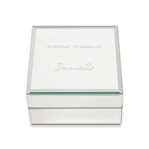 Mirrored Jewelry Box - Everyday I'm Sparklin' Printing (Pack of 1)-Personalized Gifts for Women-JadeMoghul Inc.
