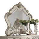 Mirrors Antique Mirror - 3" X 46" X 48" Antique White Wood Mirror HomeRoots