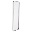 Mirrors Black Mirror - 12" X 1.2" X 39.4" Black Rectangular Metal Back Mirror HomeRoots