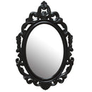 Mirrors Black Mirror - 15.25" X 0.5" X 23.25" Black Baroque Mirror HomeRoots