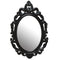 Mirrors Black Mirror - 15.25" X 0.5" X 23.25" Black Baroque Mirror HomeRoots