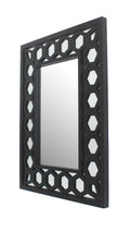 Mirrors Black Mirror - 40" x 30" x 2" Black, Vintage, Dressing - Mirror HomeRoots