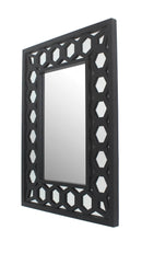 Mirrors Black Mirror - 40" x 30" x 2" Black, Vintage, Dressing - Mirror HomeRoots