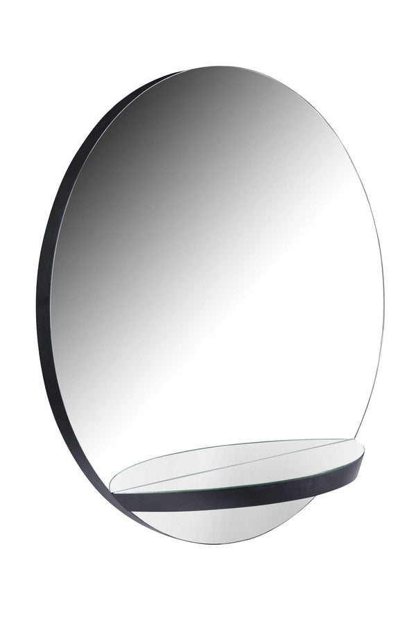 Mirrors Black Mirror - 59" X 15" X 59" Black Glass Mirror HomeRoots
