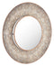 Mirrors Circle Mirror - 36" x 3.3" x 36" Antique Gold, Steel, Mirror & MDF, Large Round Mirror HomeRoots