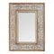 Mirrors Decorative Mirrors - 23.5" X 1" X 31.5" Natural Wood White Wood Mdf Mirror Wall Mirror HomeRoots