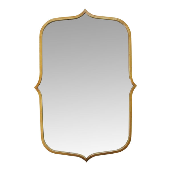 Mirrors Decorative Mirrors - 24" X 0.78" X 36" Antique Gold Metal Glass Mdf Mirror HomeRoots