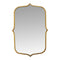 Mirrors Decorative Mirrors - 24" X 0.78" X 36" Antique Gold Metal Glass Mdf Mirror HomeRoots