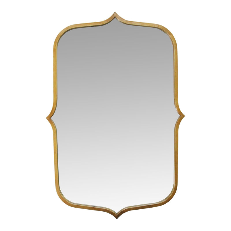 Mirrors Decorative Mirrors - 24" X 0.78" X 36" Antique Gold Metal Glass Mdf Mirror HomeRoots