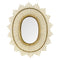 Mirrors Decorative Mirrors - 30.31" X 1.18" X 36.25" Light Brown Bamboo Wood Glass Wall Mirror HomeRoots