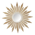 Mirrors Decorative Mirrors - 30" X 0.79" X 30" Natural Wood White Fir Wood Mirror Mdf Wall Mirror HomeRoots