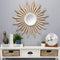 Mirrors Decorative Mirrors - 30" X 0.79" X 30" Natural Wood White Fir Wood Mirror Mdf Wall Mirror HomeRoots